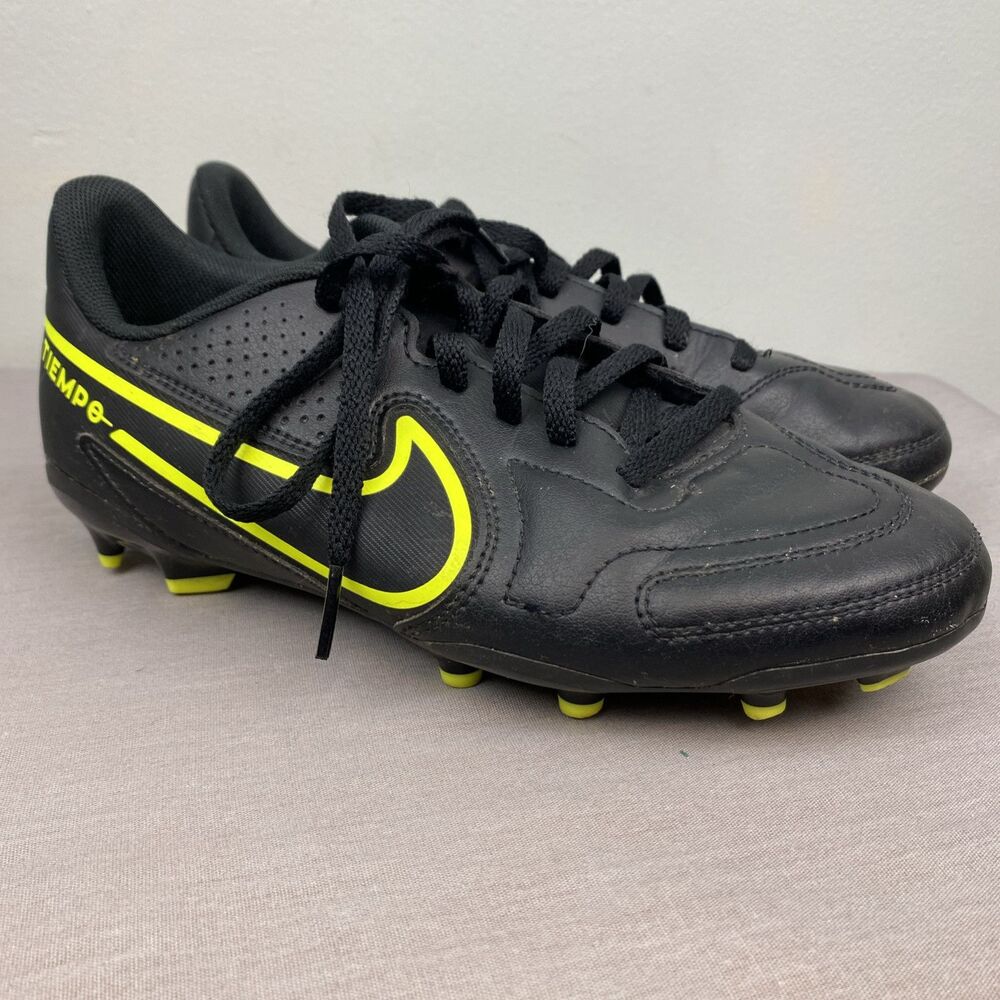 Nike cleats‎ youth 5.5Y black lace FG tiempo legend 9 da1331-070